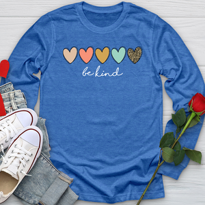 Be Kind Hearts Long Sleeve Tee