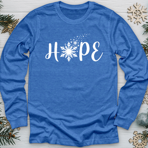 Hope Snowflake Long Sleeve Tee