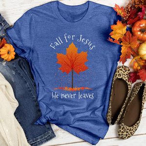 Falling Maple Leaves Heathered Tee