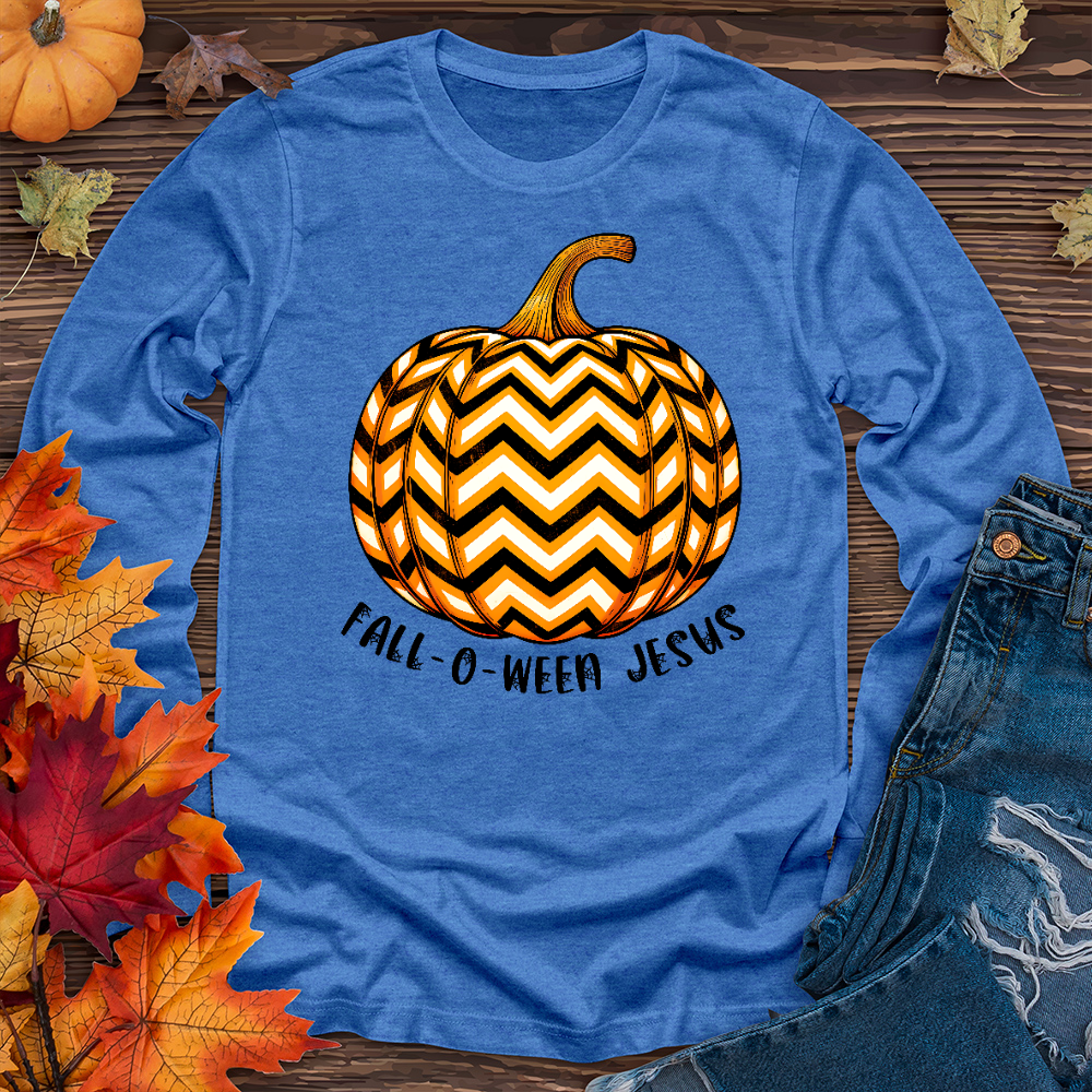 Fall-o-ween Jesus Pumpkin Long Sleeve Tee
