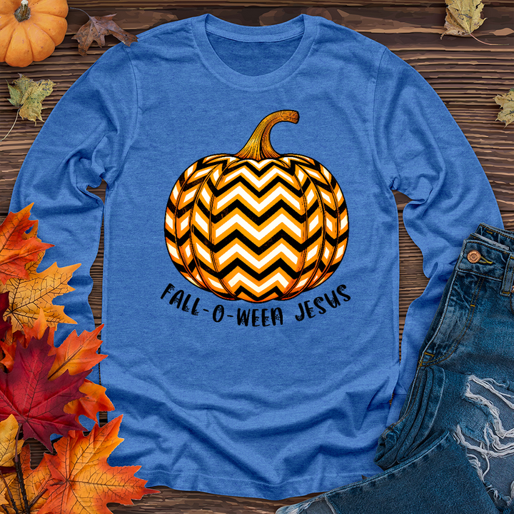 Fall-o-ween Jesus Pumpkin Long Sleeve Tee