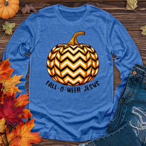 Fall-o-ween Jesus Pumpkin Long Sleeve Tee