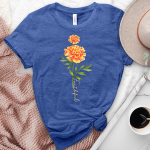 Faithful Flower Heathered Tee