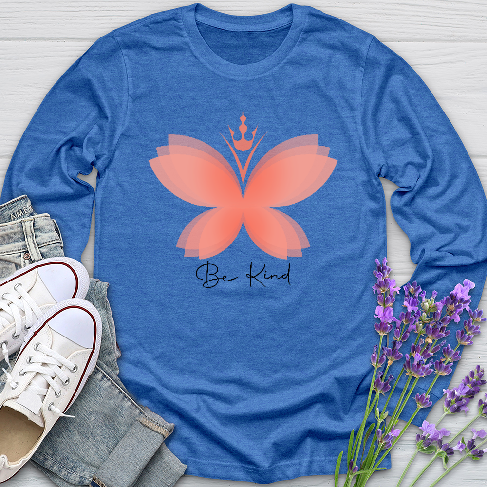 Be Kind Butterfly Long Sleeve Tee