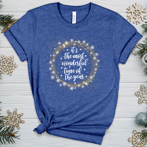 Most Wonderful Time Of The Year Heathered Tee