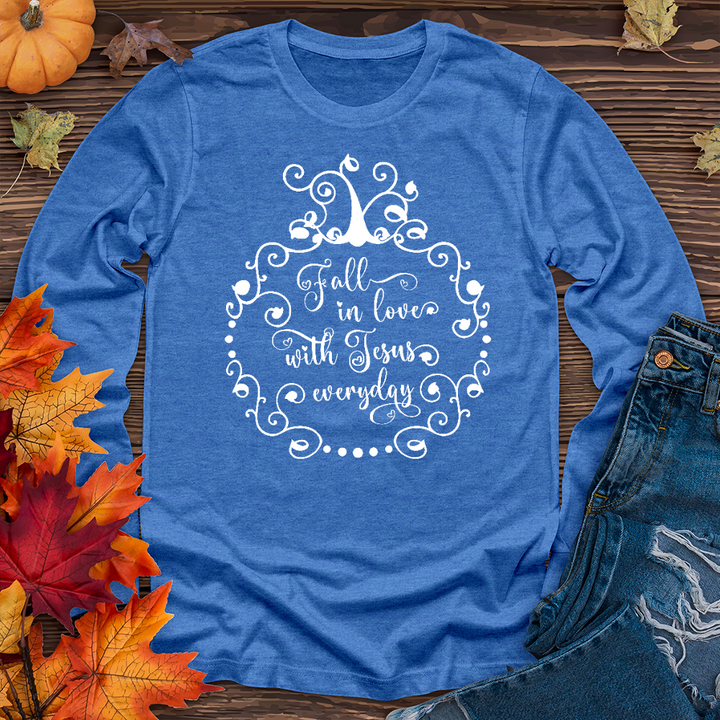 Fall in love with Jesus Long Sleeve Tee