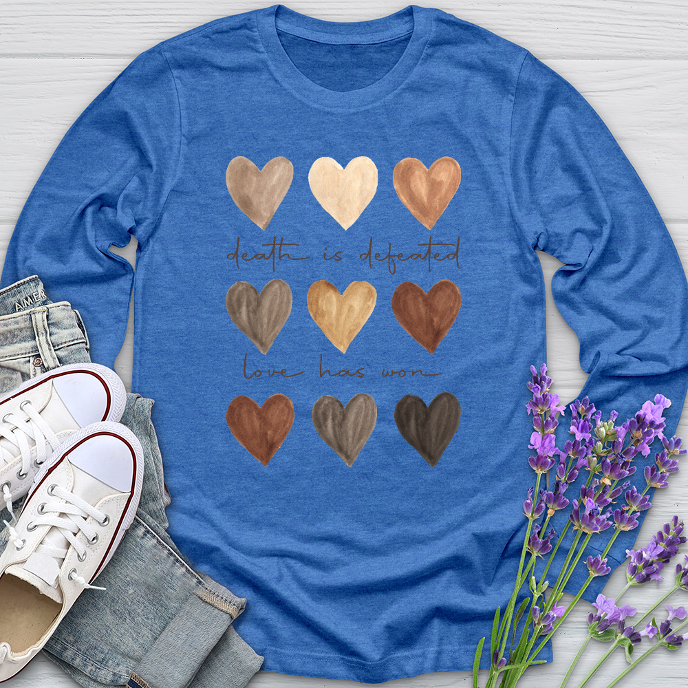 Love Has Won Watercolor Long Sleeve Tee