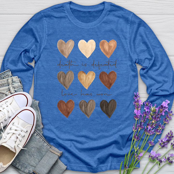 Love Has Won Watercolor Long Sleeve Tee