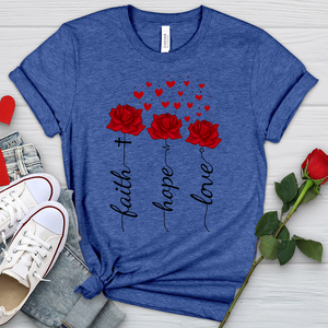 Loved Floating Hearts Heathered Tee