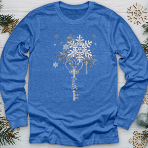 Faith Snowflake Key 2 Long Sleeve Tee