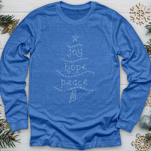 Joy Hope Peace Long Sleeve Tee