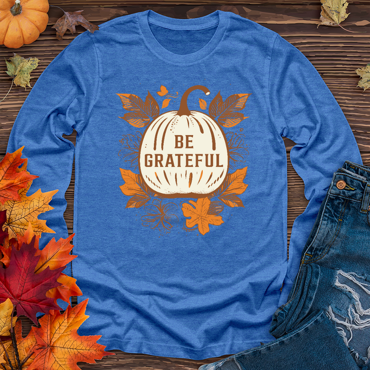 Vintage Pumpkin Leaf Delights Long Sleeve Tee