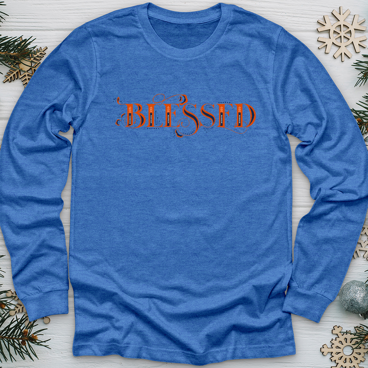 Blessed Lettering Long Sleeve Tee