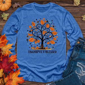 Thankful Halloween Spots Long Sleeve Tee