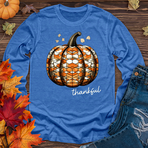 Thankful Glass Pumpkin Long Sleeve Tee