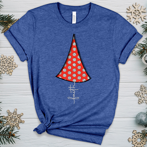 Faith Polka-dotted Tree Heathered Tee