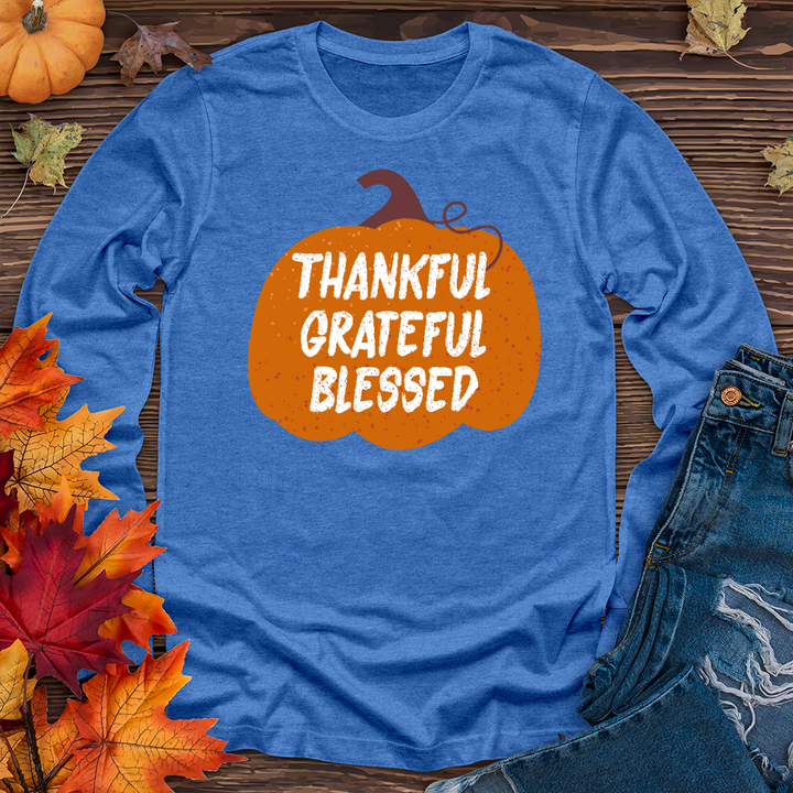TGB Autumn Pumpkin Scene Long Sleeve Tee