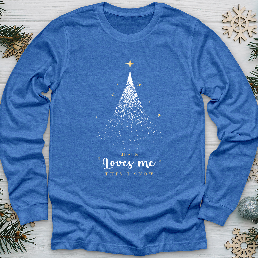 Jesus Loves Me Christmas Long Sleeve Tee