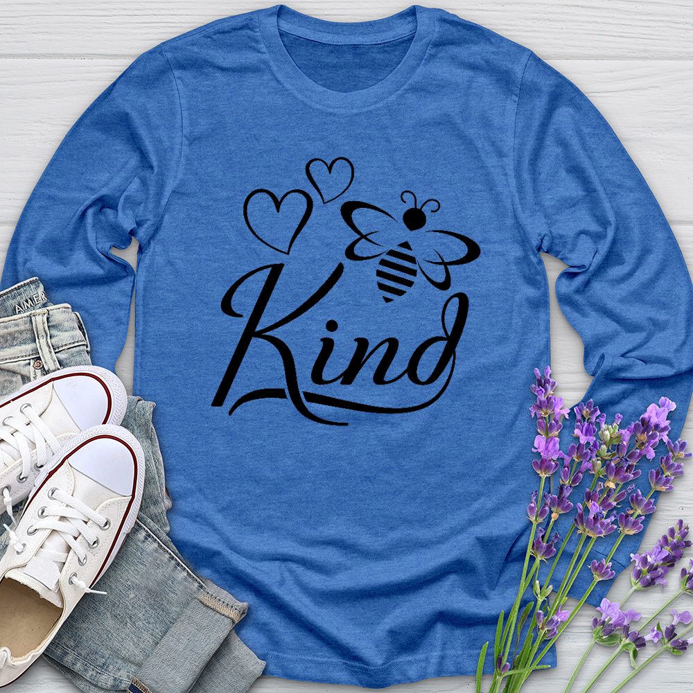 Bee Kind Honey Bee Long Sleeve Tee