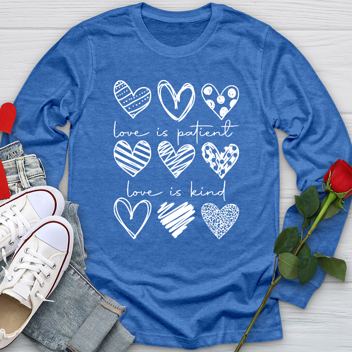 Heart Pattern Long Sleeve Tee