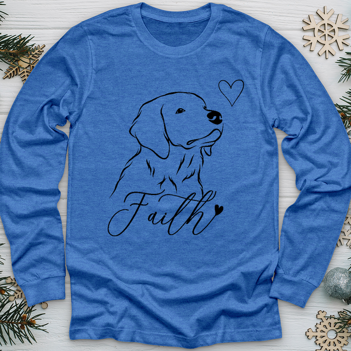 Faith Dog Sketch Long Sleeve Tee