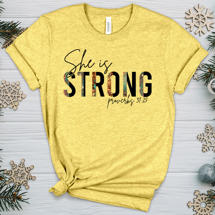 She is Strong 03 Heathered Tee