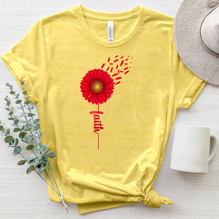 Red Flower Faith Tee