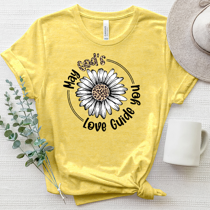 My God's Love Sunflower Heathered Tee