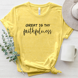 Great Is Thy Faithfulness Tee Heathered Tee