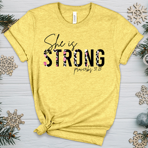 She is Strong 08 Heathered Tee