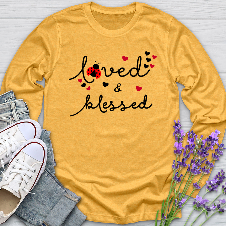 Loved & Blessed Ladybug Long Sleeve Tee