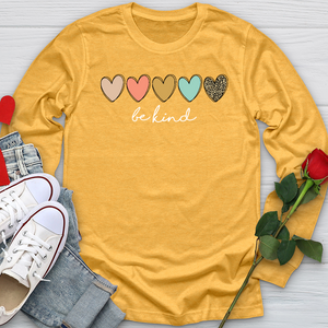 Be Kind Hearts Long Sleeve Tee