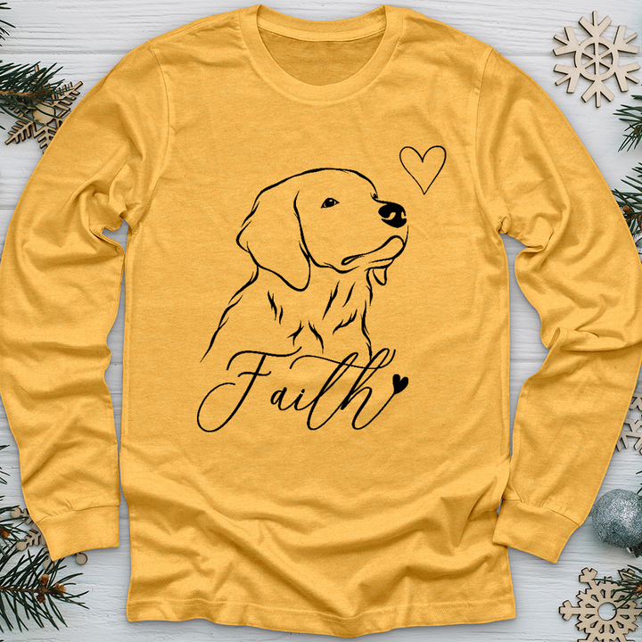 Faith Dog Sketch Long Sleeve Tee