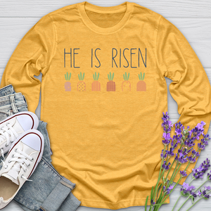 He Is Risen Carrot Patch Long Sleeve Tee