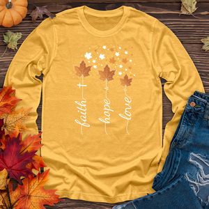 Faith Hope Love Autumn Long Sleeve Tee