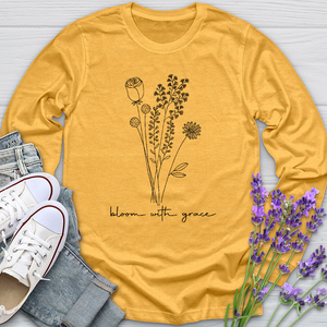 Bloom With Grace Bouquet Long Sleeve Tee