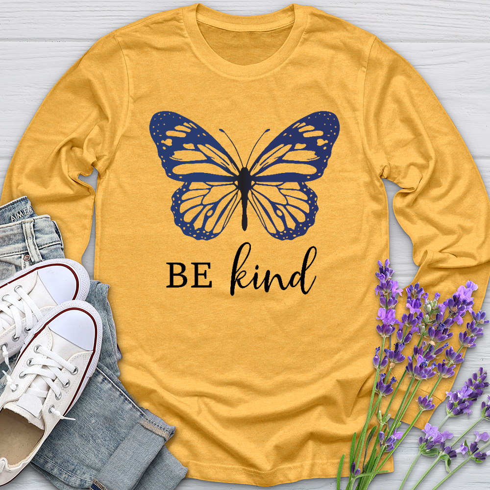 Be Kind Butterfly Long Sleeve Tee