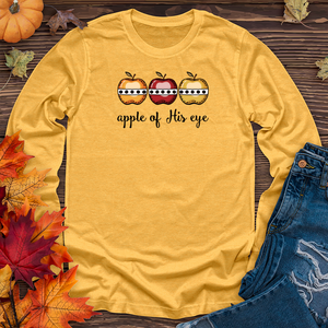 Retro Apple Cider Argyle Trio Long Sleeve Tee