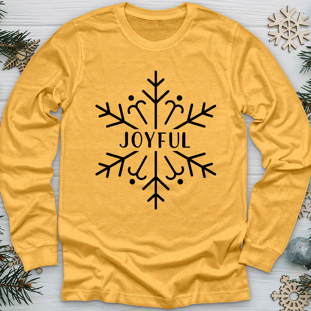 Joyful Snowflake Long Sleeve Tee