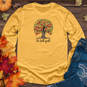 Vintage Harvest Bounty Apple Tree Long Sleeve Tee