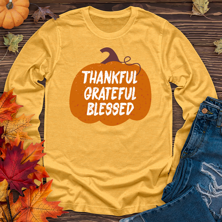 TGB Autumn Pumpkin Scene Long Sleeve Tee