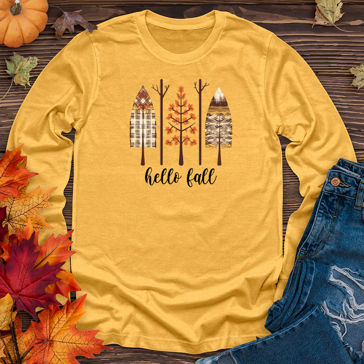 Retro Autumn Icon Trio Long Sleeve Tee