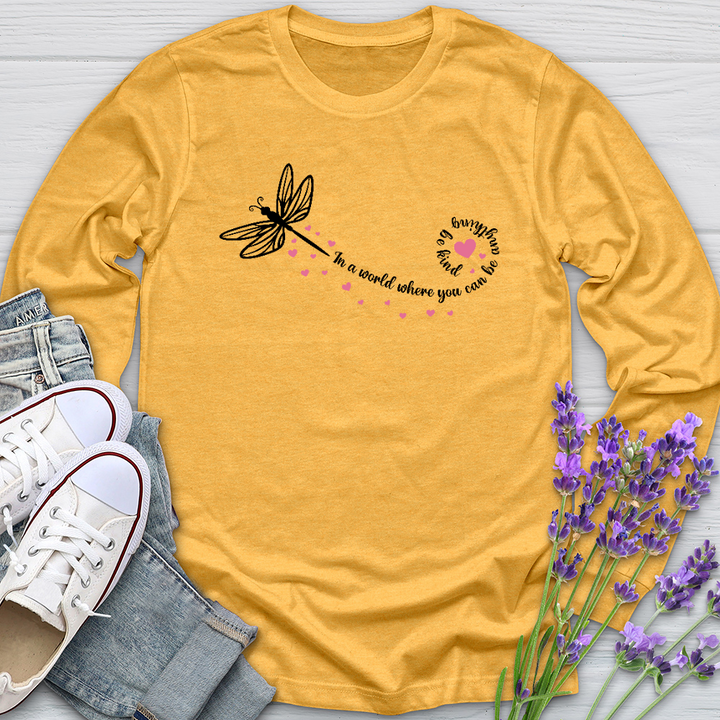 Be Kind Dragonfly Long Sleeve Tee