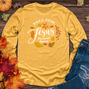 Fall For Jesus Long Sleeve Tee