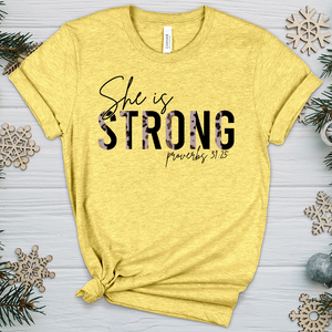 She is Strong 02 Heathered Tee