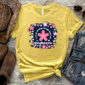 All things Flower Heathered Tee