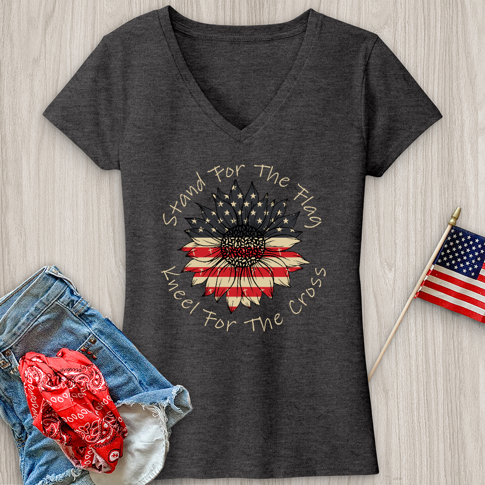 Stand For The Flag V-Neck Tee