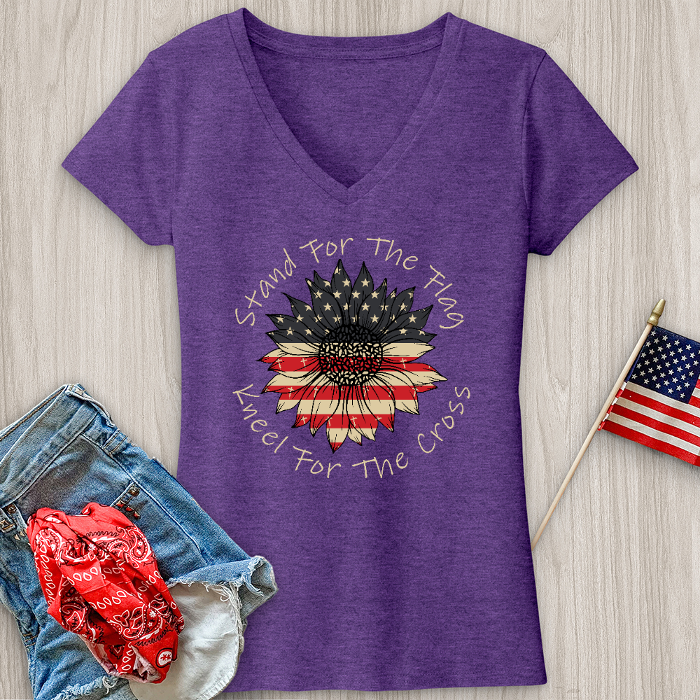 Stand For The Flag V-Neck Tee