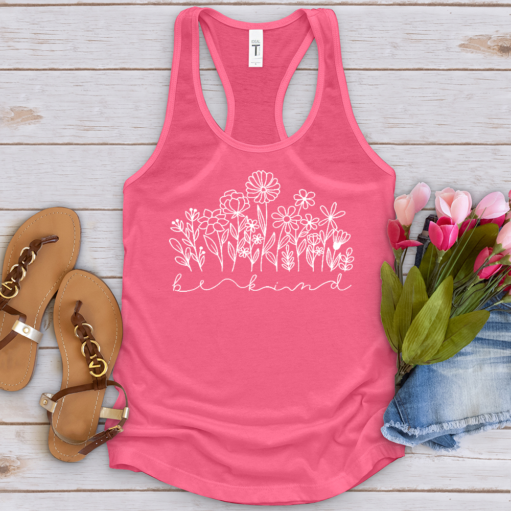 Be Kind Garden Flowers Tank Top