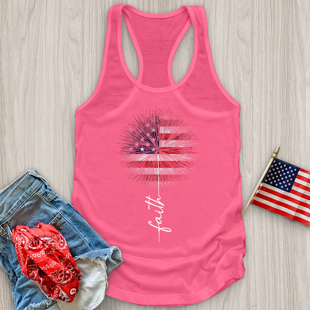 Firework Faith Flower Tank Top